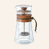 Hario Double Wall Cafe Press Olive Wood 400ml